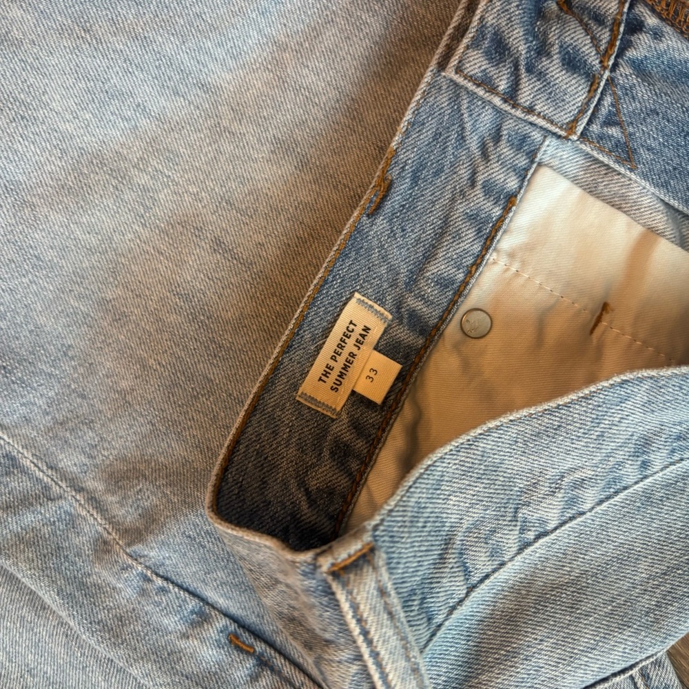 Madewell Light Blue Straight Leg Jeans - Picture 2 of 5
